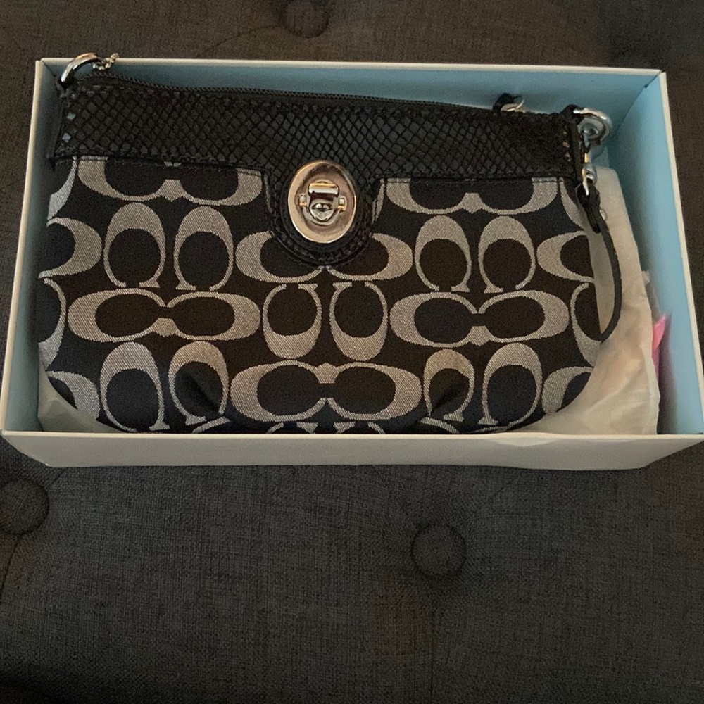Coach Vintage Turnlock Mini Bag Black with Box